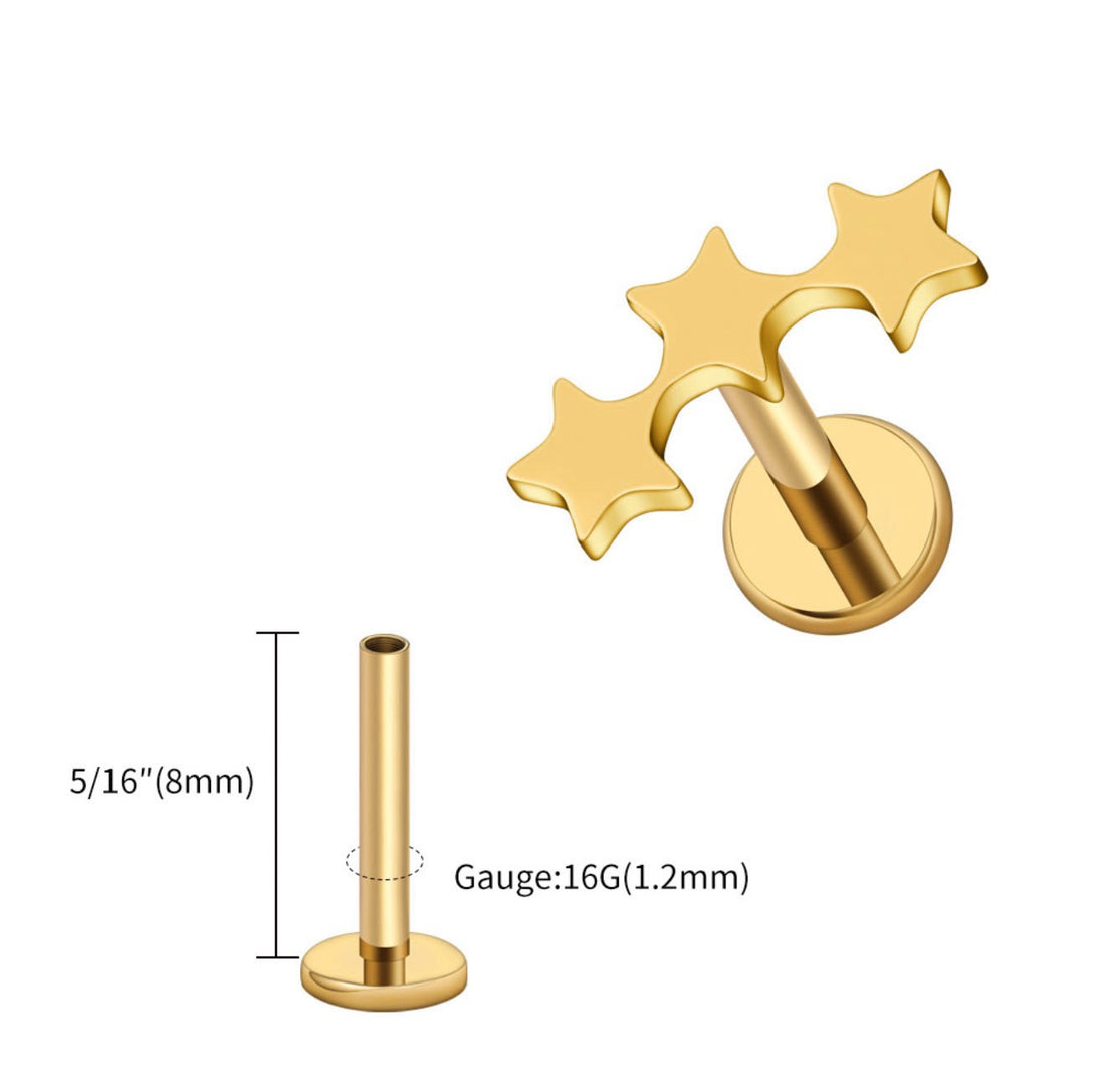 Titanium Void Constellation Earring