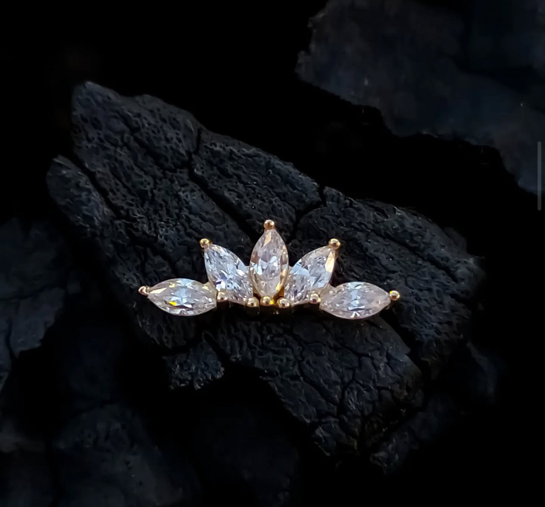 Gold Crystal Cascade