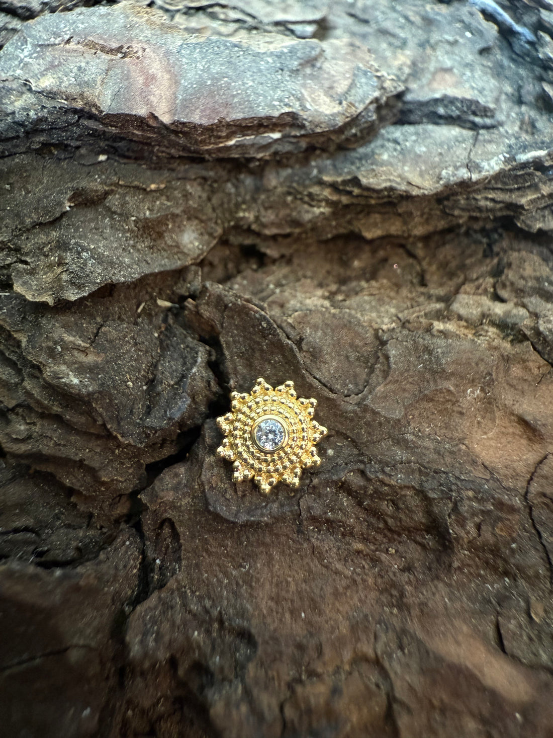 Gold Solstice Drop Dermal Top