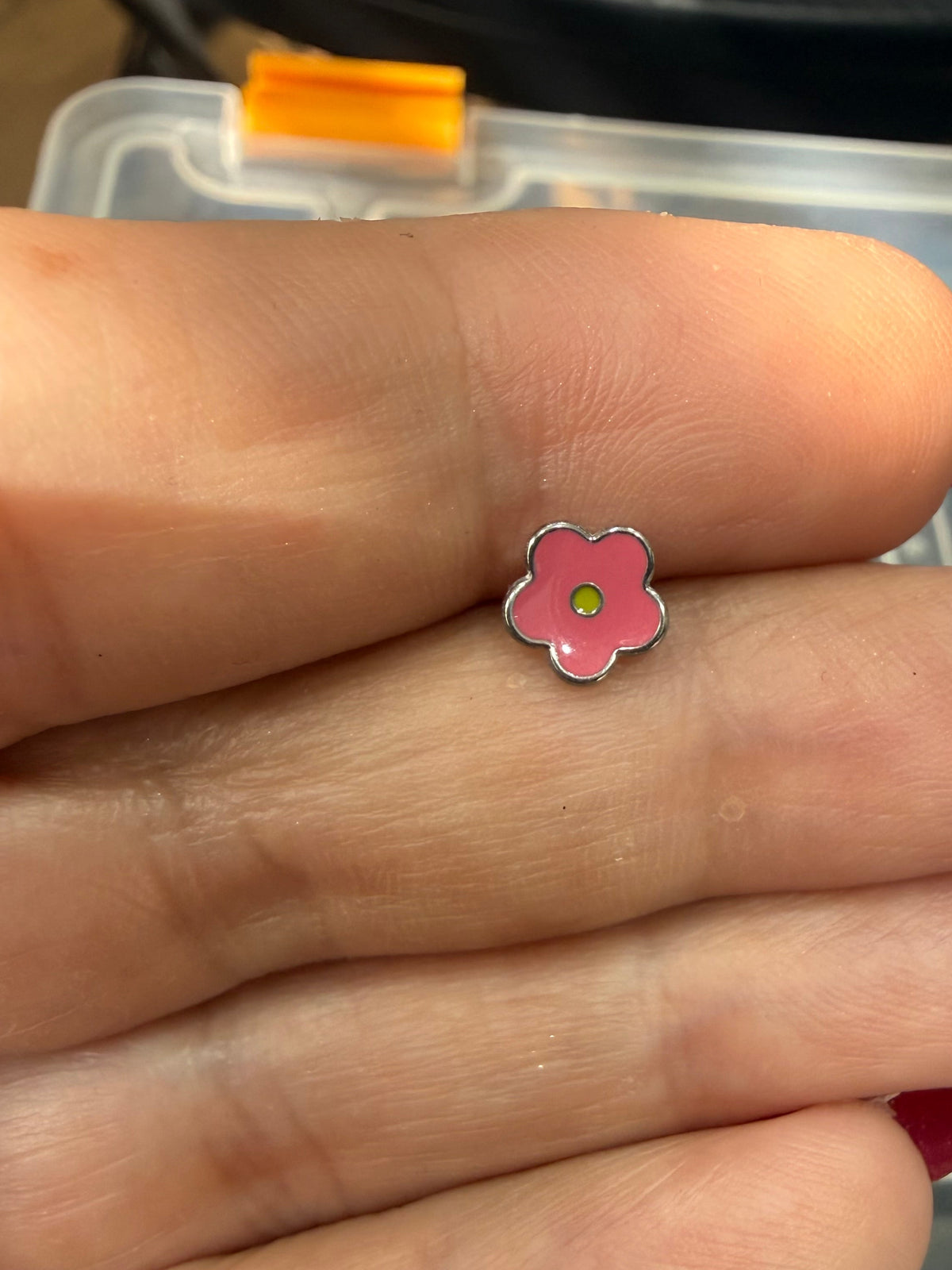 Girly Flower Titanium Earring