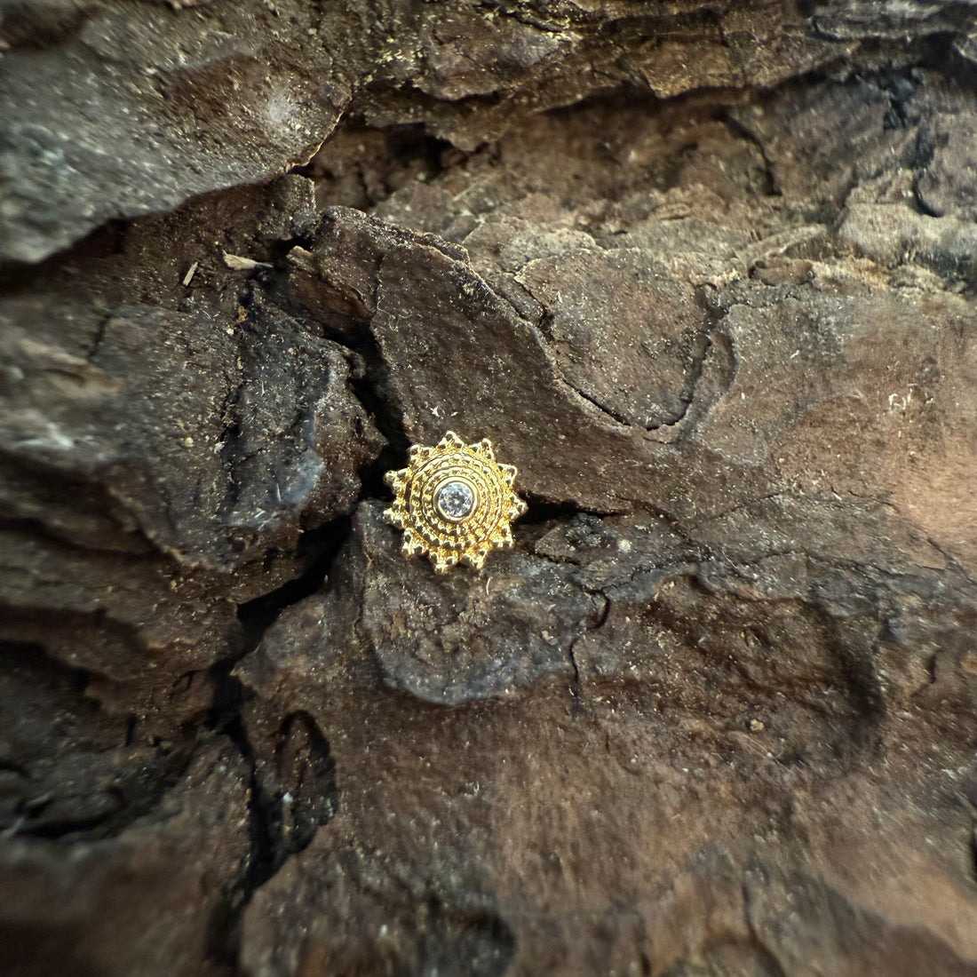 Gold Solstice Drop Dermal Top