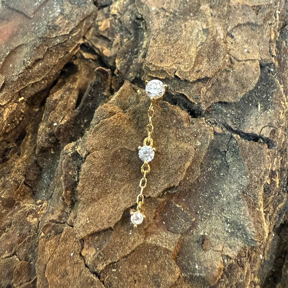 Gold Dewfall Earring