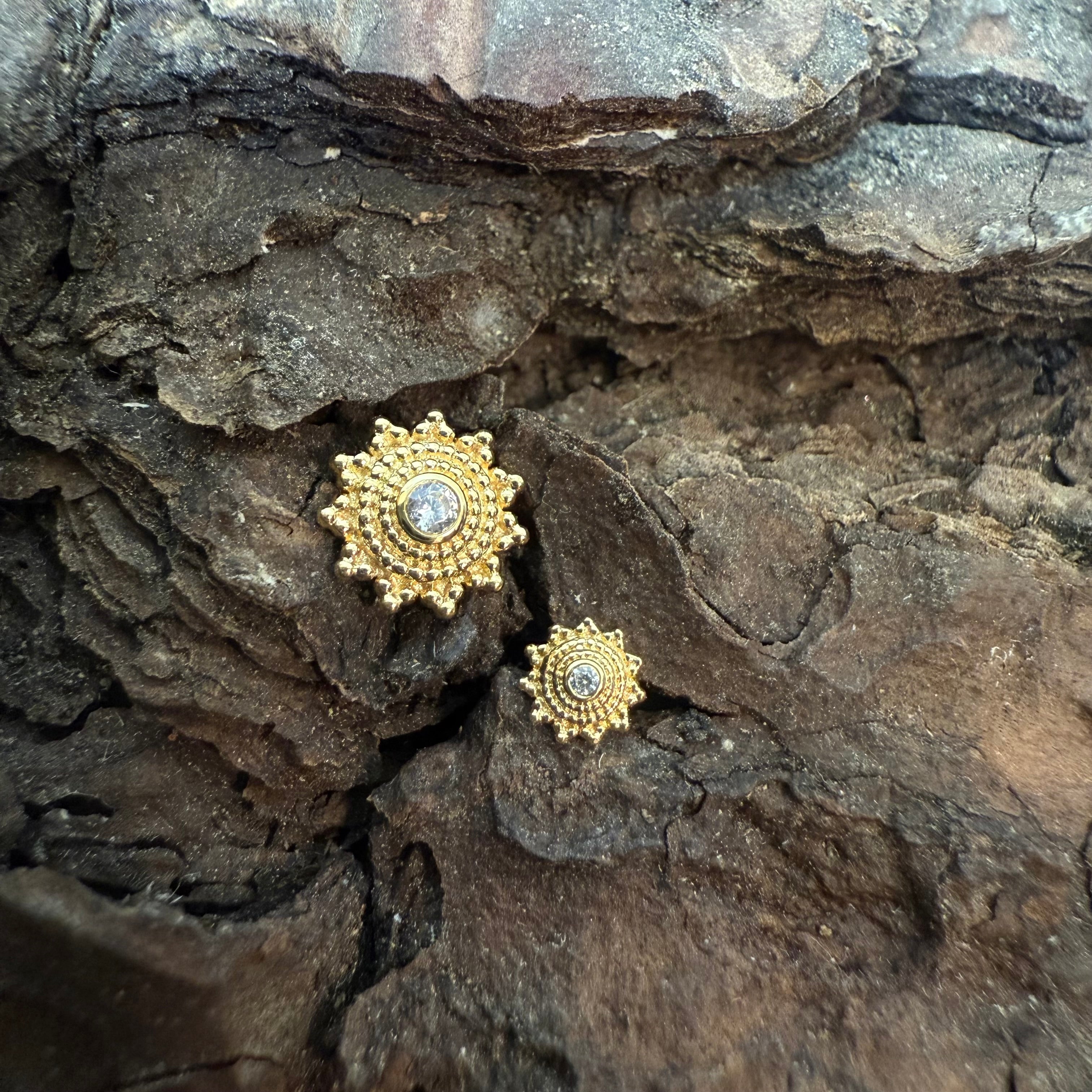 Gold Solstice Drop Dermal Top