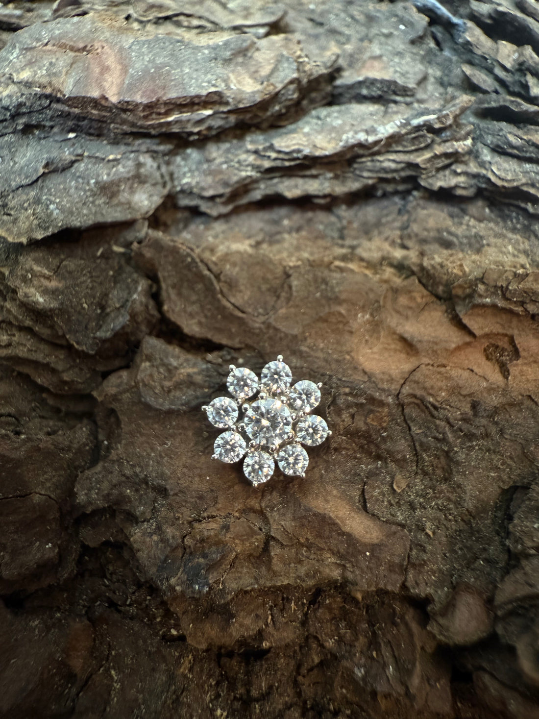 White Gold Sunlit Bloom Dermal Top