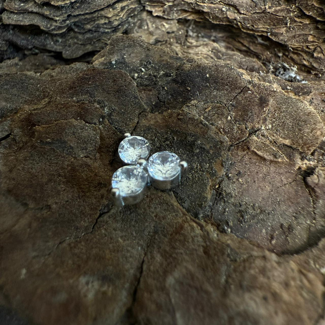 White Gold Celestial Clover Dermal Top