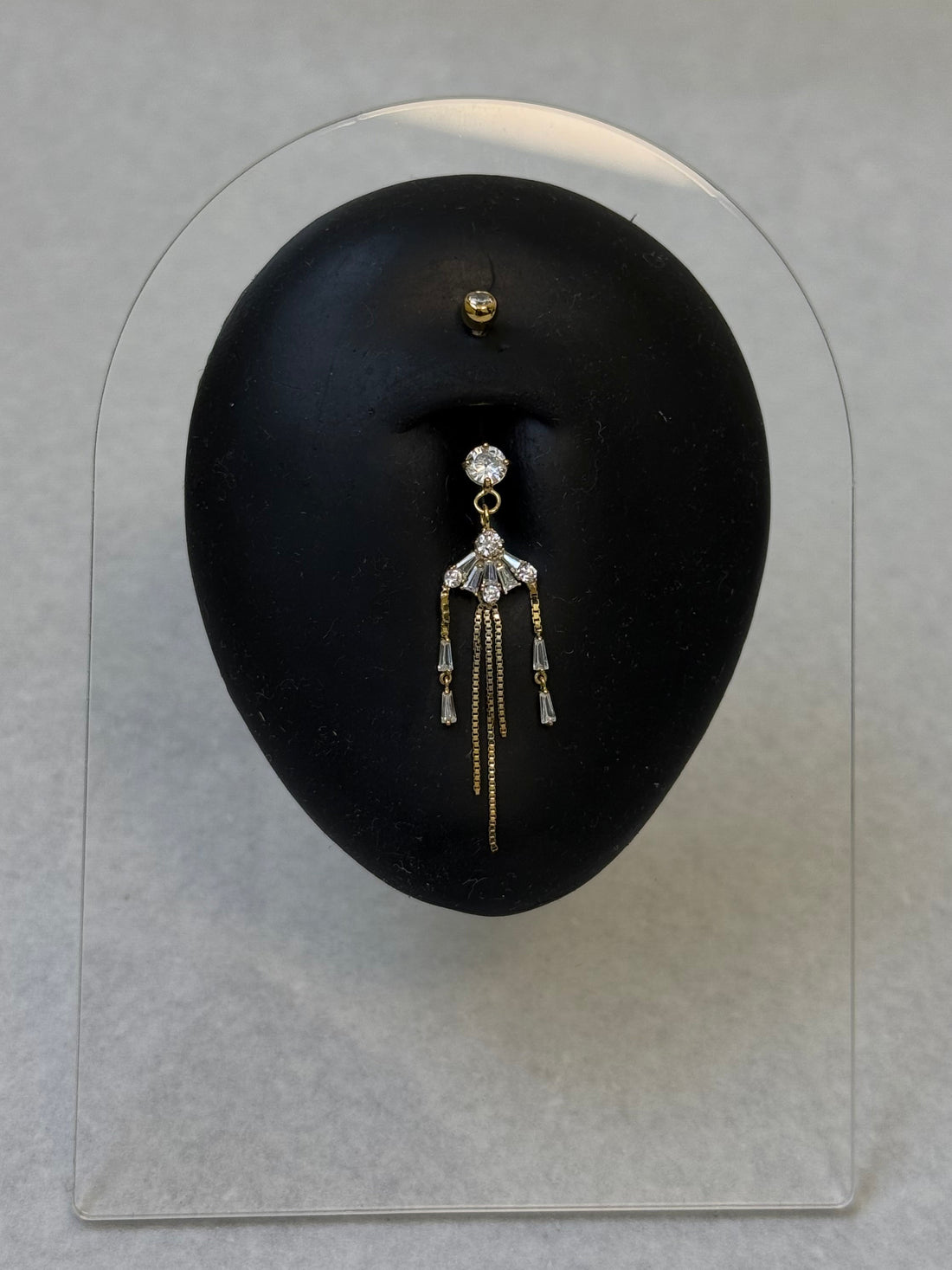 Sahara Drip Solid Gold Belly Piercing