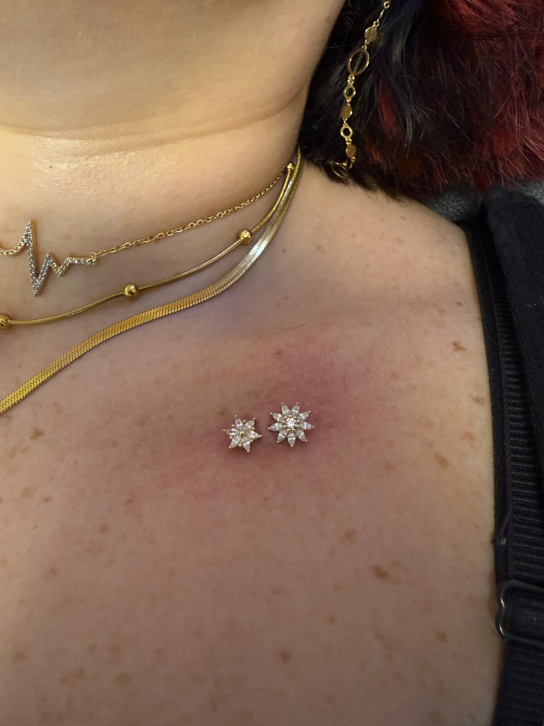 Gold Sunflower Dermal Top
