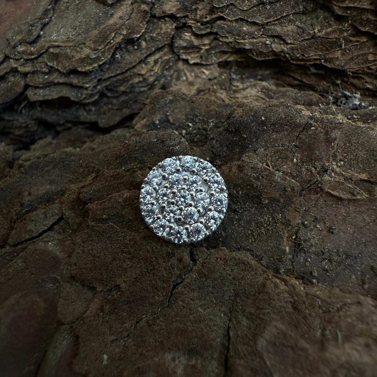 White Gold Guilded Mosaic Dermal Top