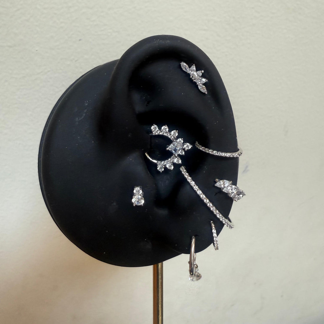 White Gold Crystal Cascade