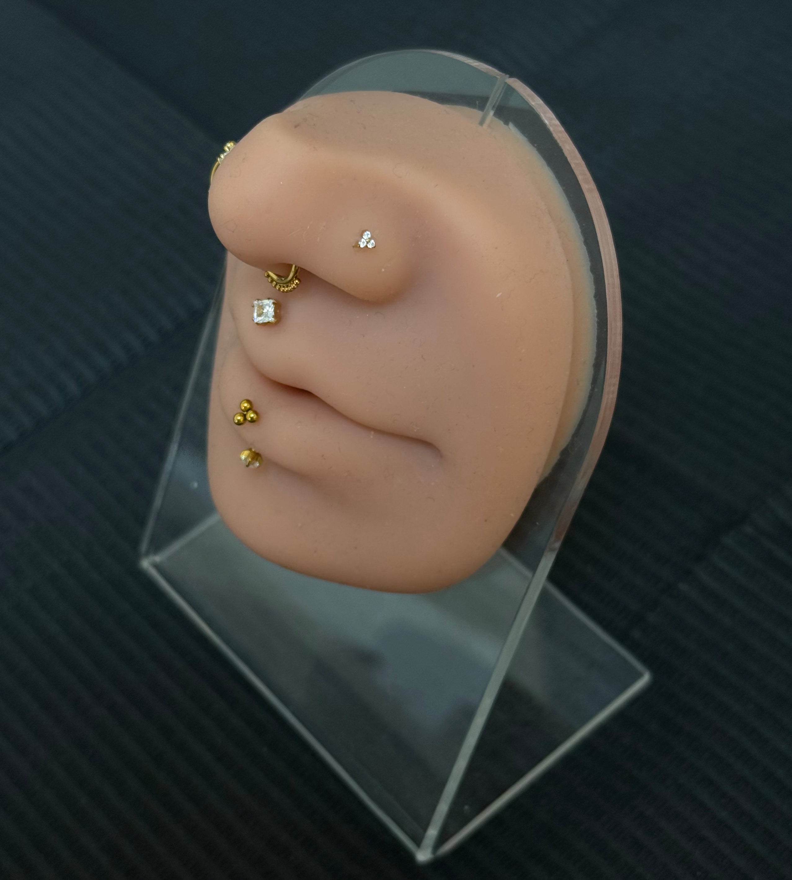 Tiny Trinity Nose Jewelry