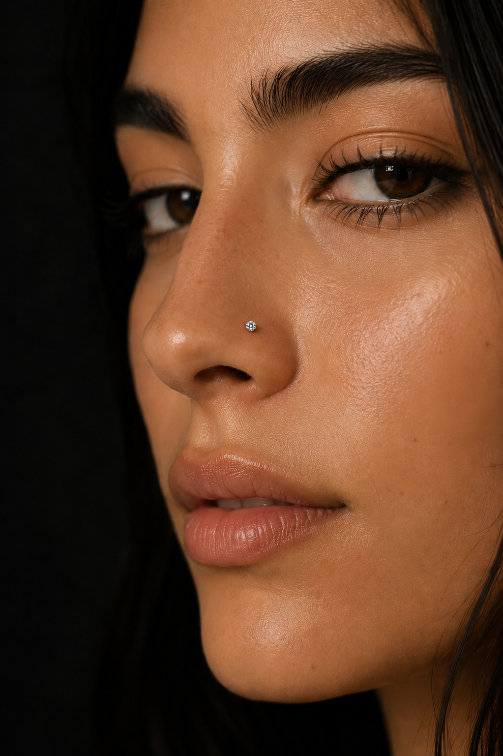 Diamond Gold Nose Stud