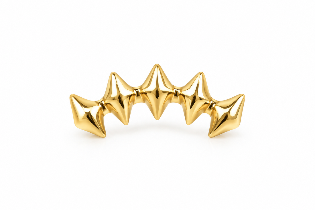 Edgy Squares Titanium Earring