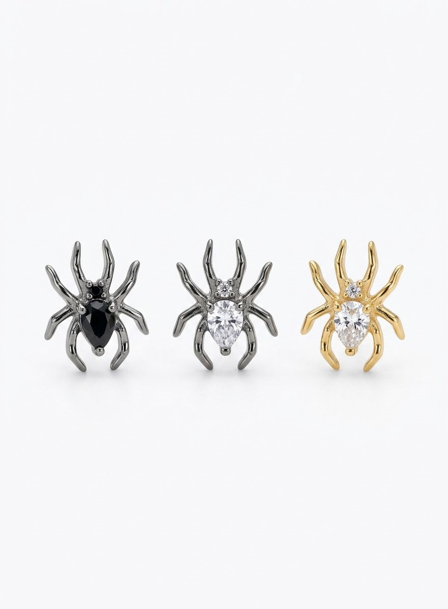 Titanium Spider Earring
