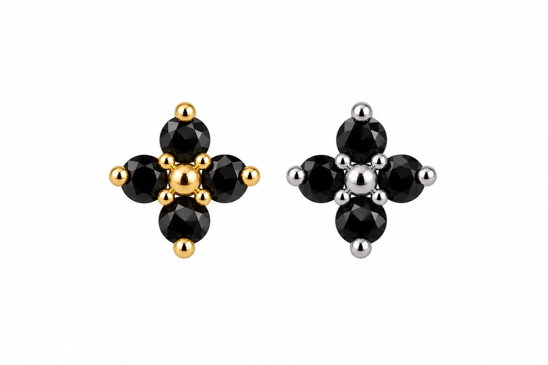 Titanium Polaris Crosslet Earring
