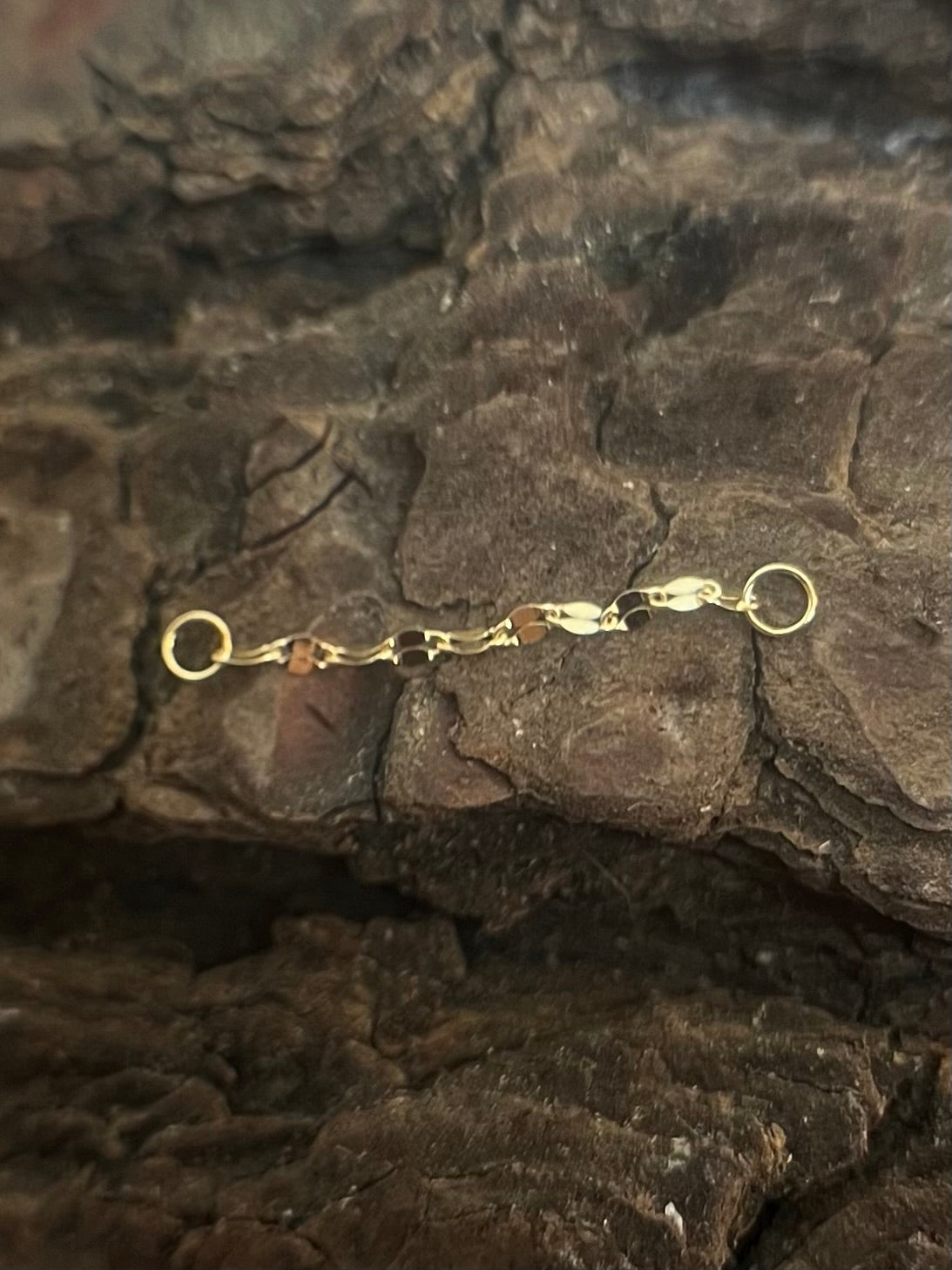 Gold Single Sparkle Chain