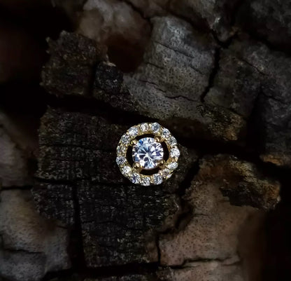 Gold Lunar Halo Dermal Top