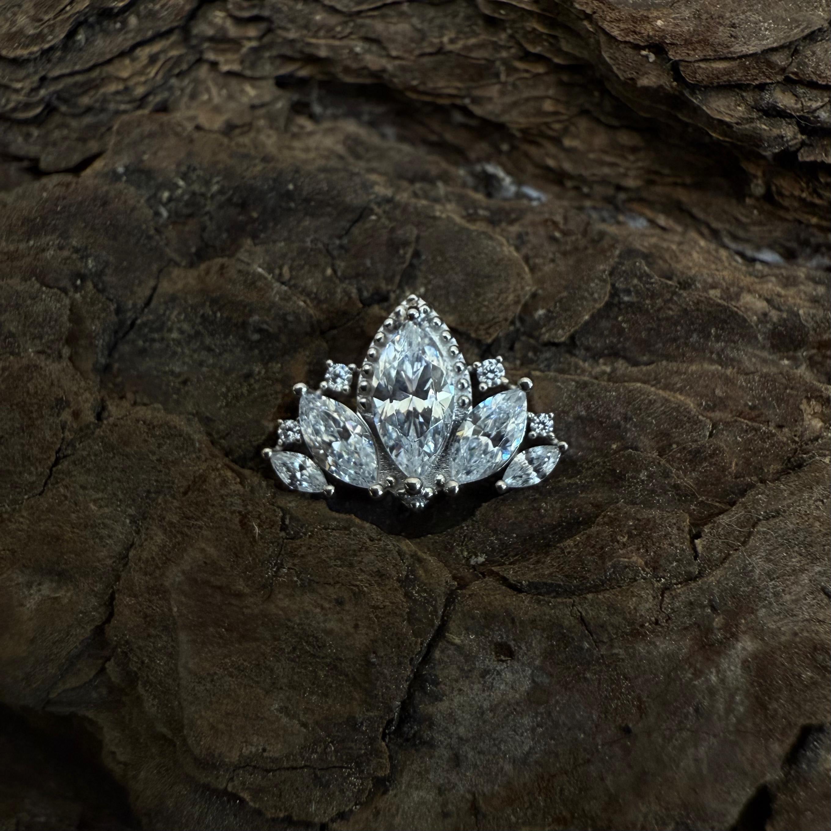 White Gold Aurora Spire Dermal Top