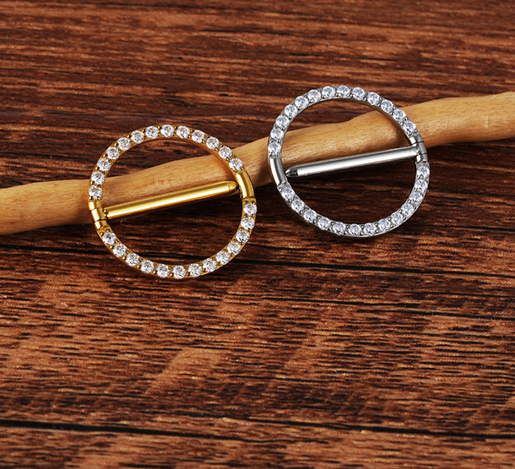 Titanium Nipple ring 42