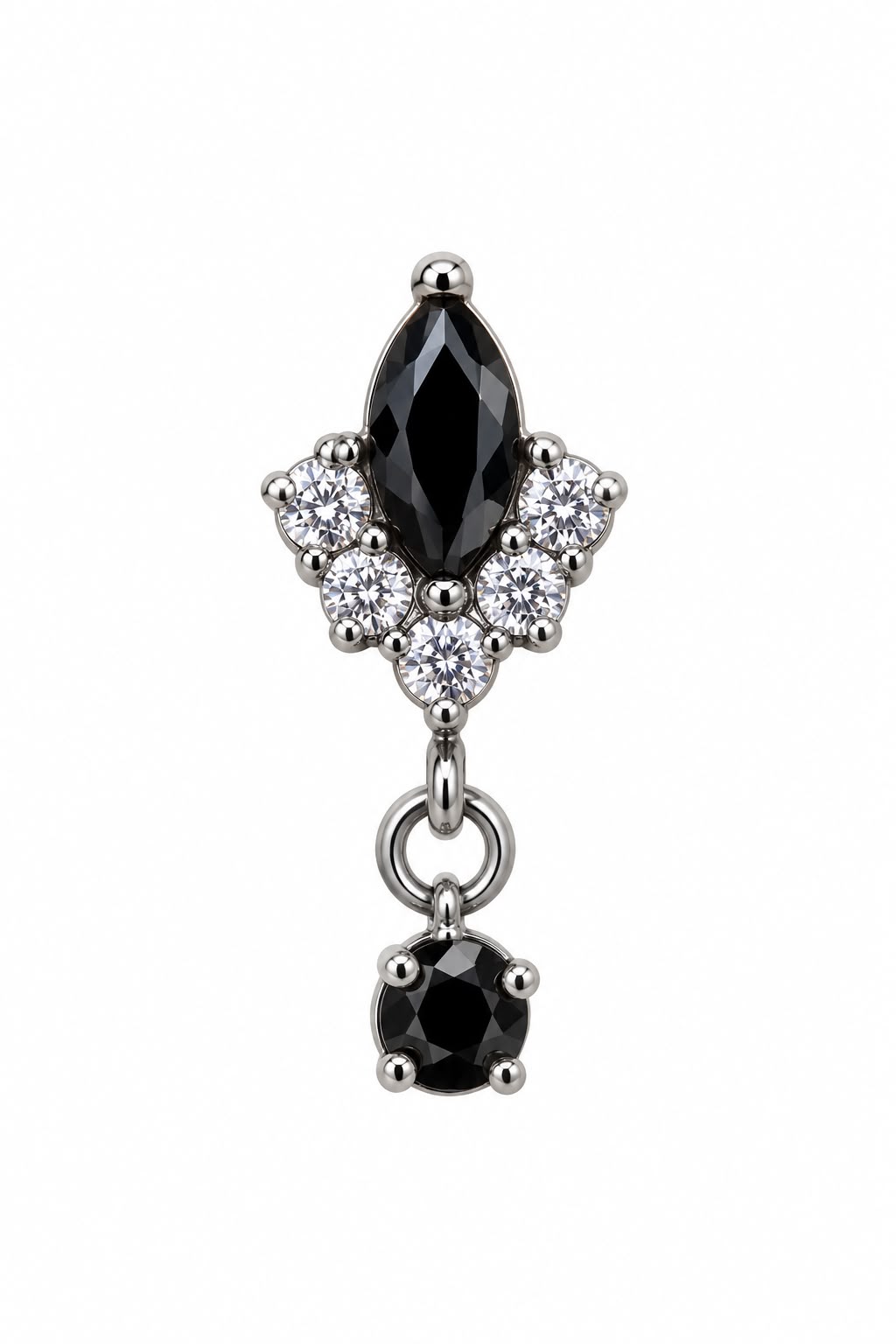 Titanium Astraea Noir Earring