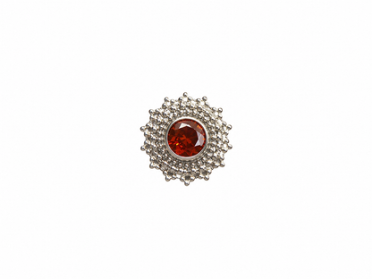 Sacred Ruby Titanium Earring