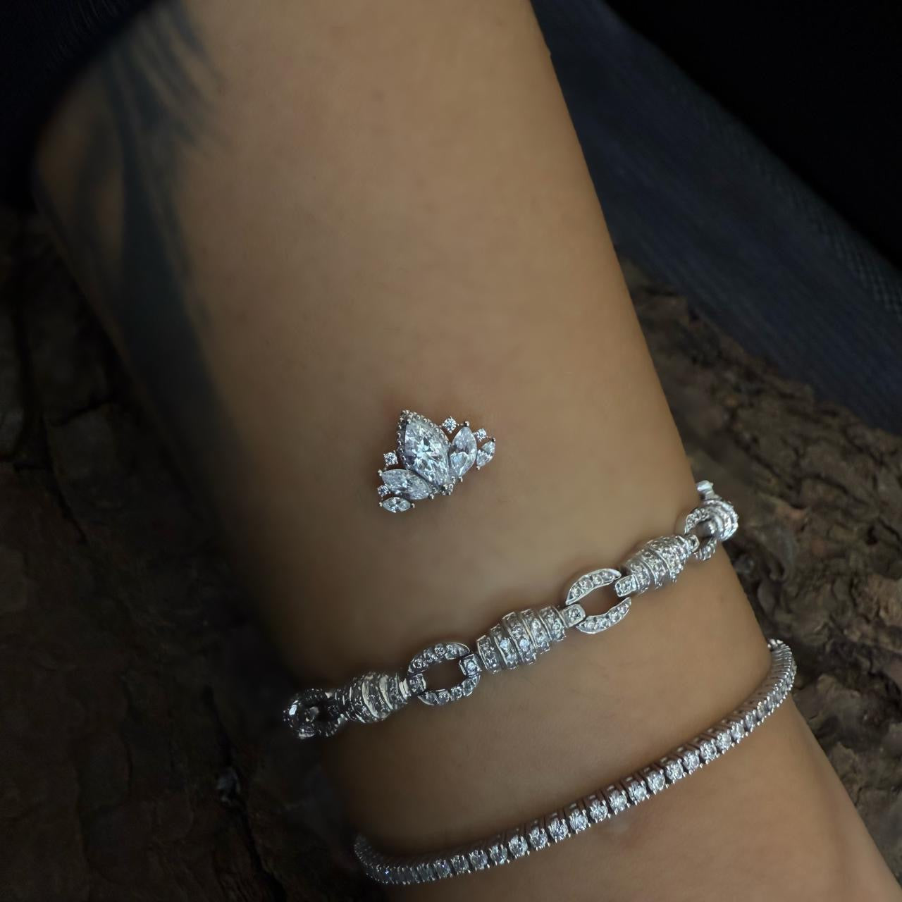 White Gold Aurora Spire Dermal Top