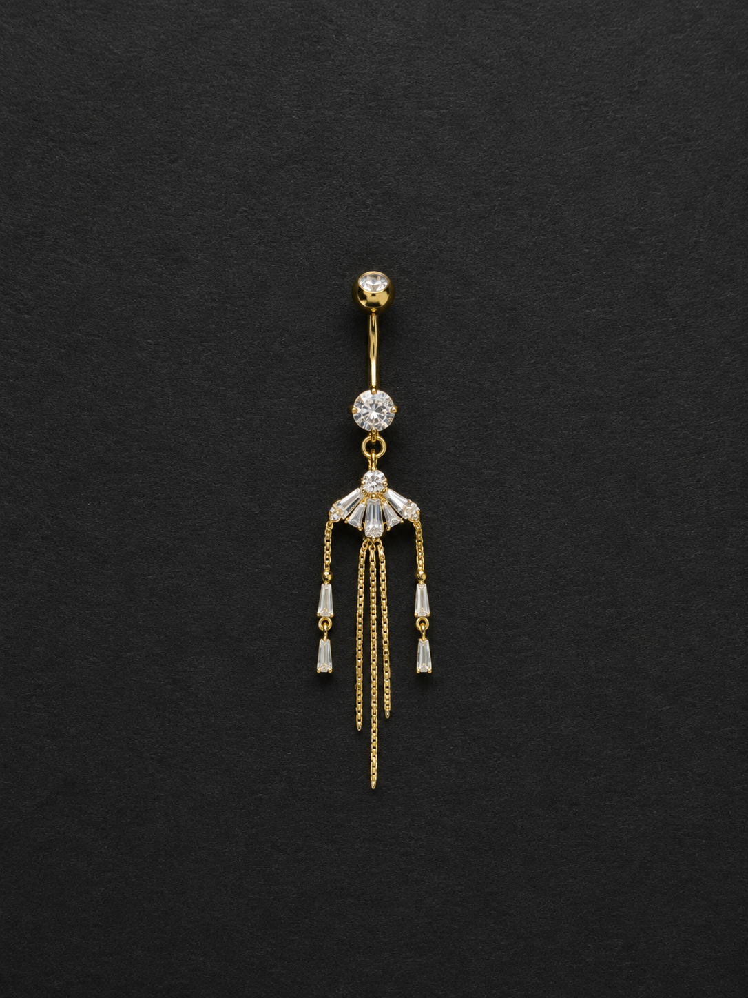 Sahara Drip Solid Gold Belly Piercing