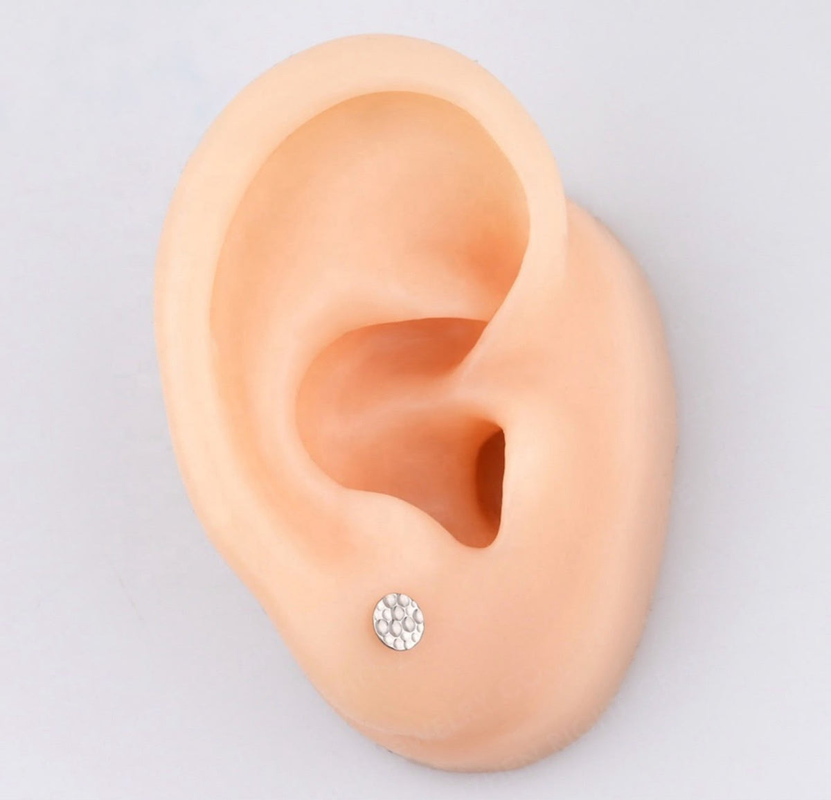 Titanium Lunar Crater Earring