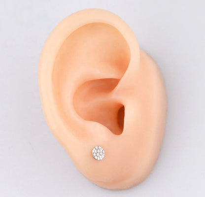 Titanium Lunar Crater Earring