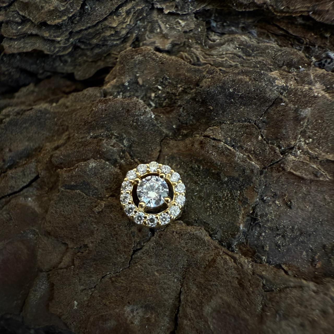 Gold Lunar Halo Dermal Top