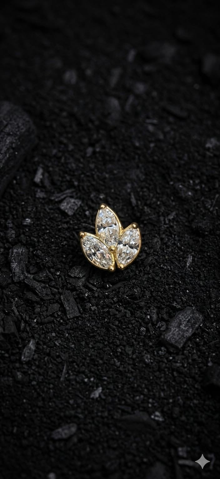 Diamond Gold Lotus Dermal Top