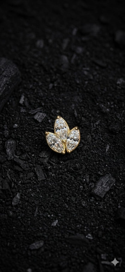Diamond Gold Lotus Dermal Top