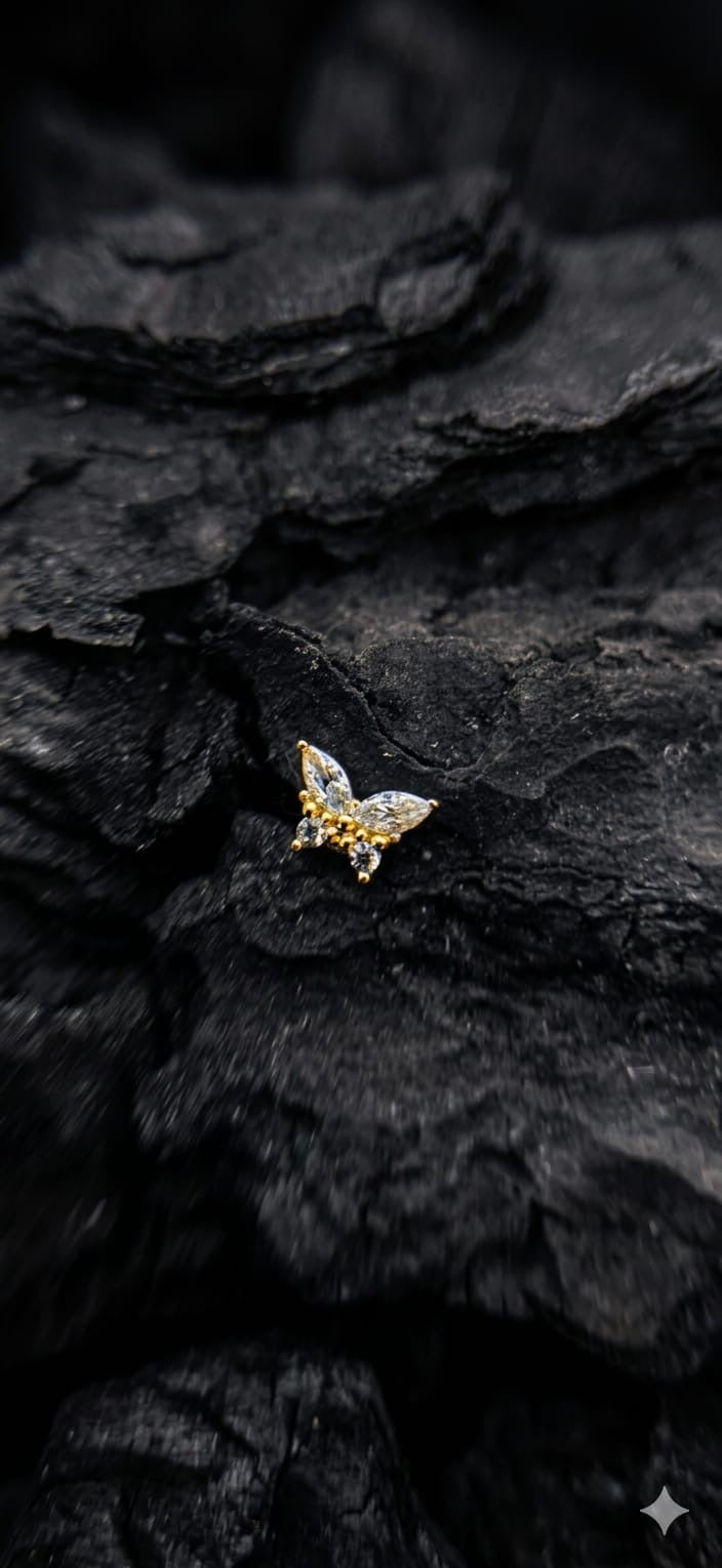 Gold Butterfly Dermal Top