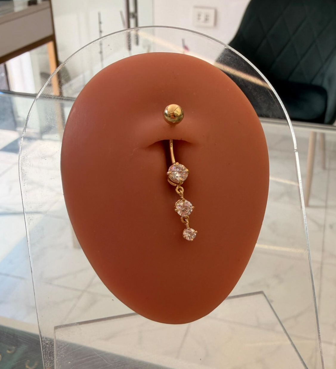 Seraphina Solid Gold Belly Piercing