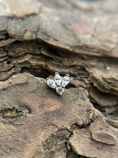 White Gold Marquise Petal Luxe