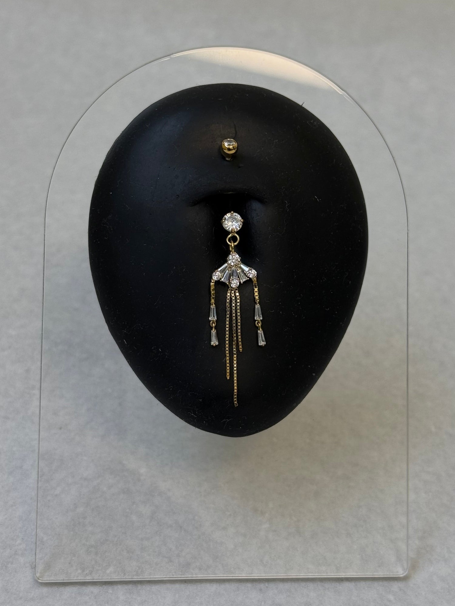 Sahara Drip Solid Gold Belly Piercing