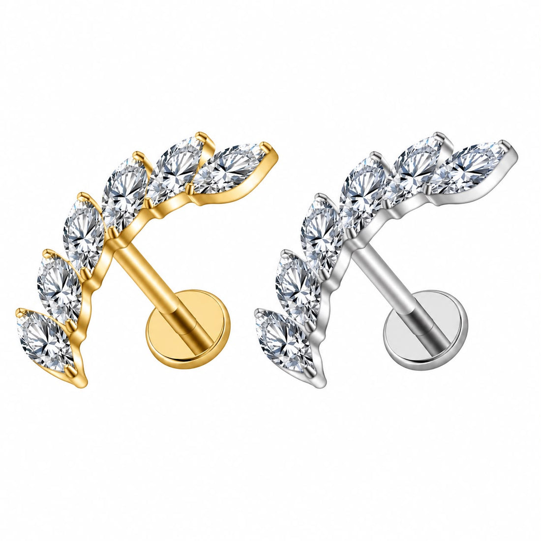 Titanium Radiant Arch Earring