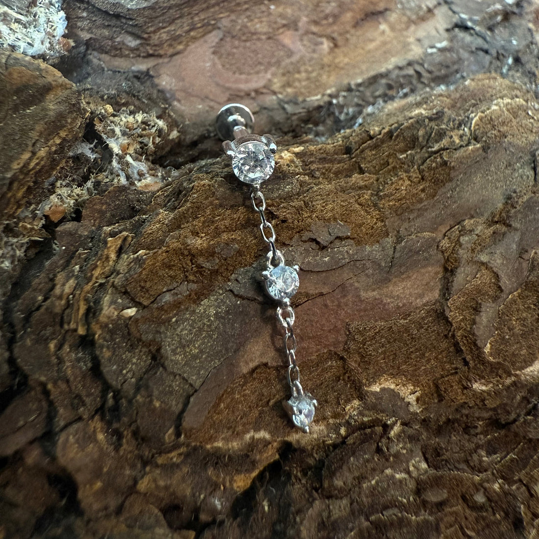 White Gold Dewfall Earring