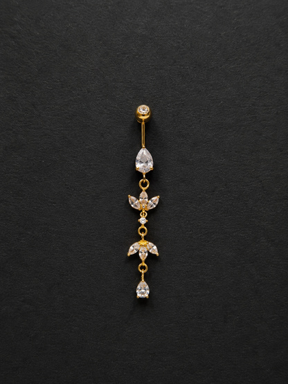 Celestial Drop Solid Gold Belly Piercing