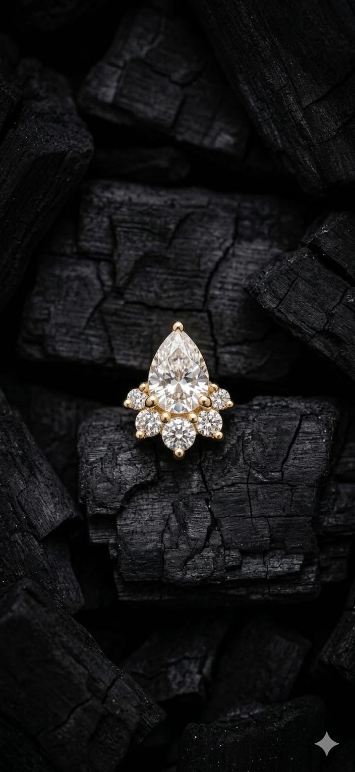 Gold Frosted Petal Dermal Top