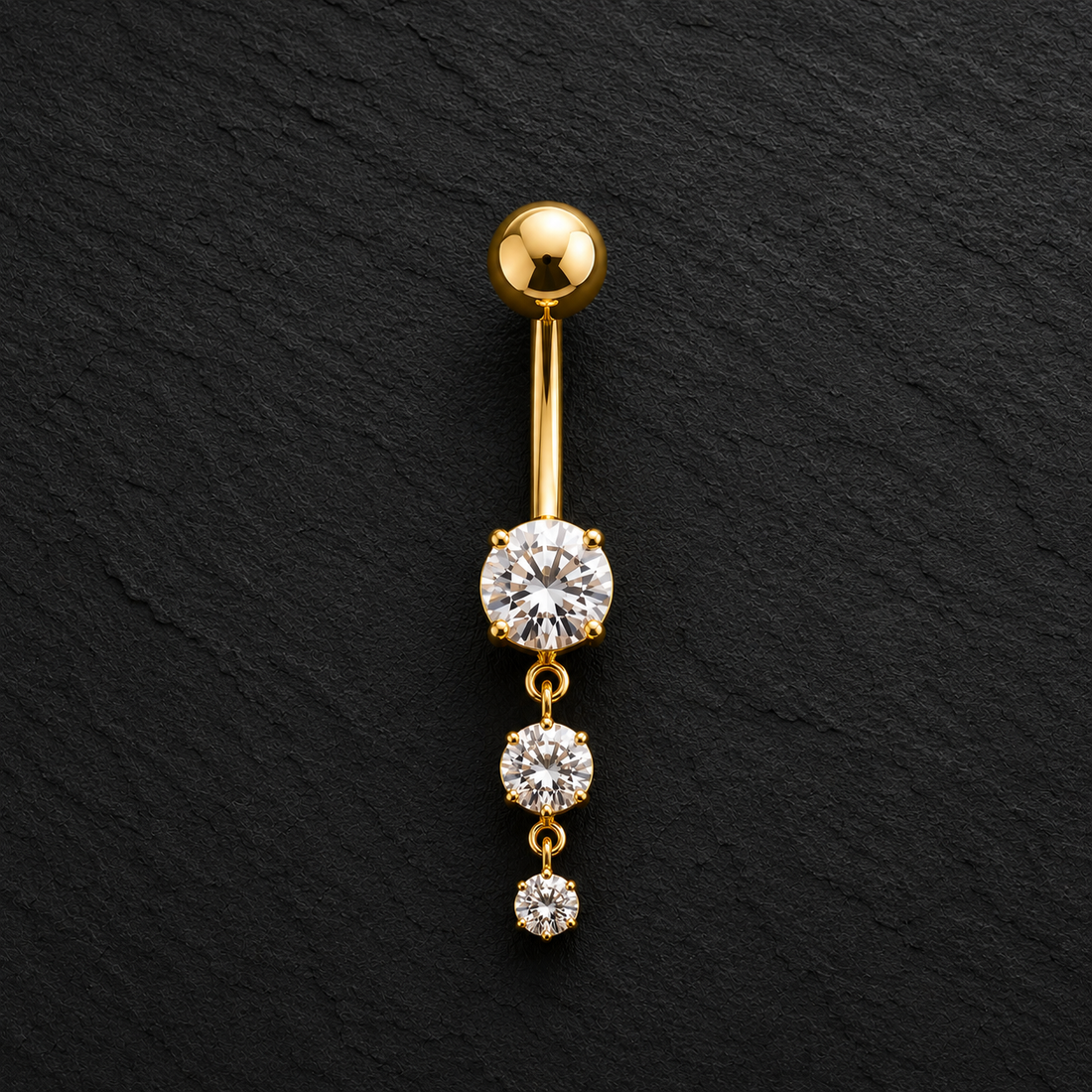 Seraphina Solid Gold Belly Piercing