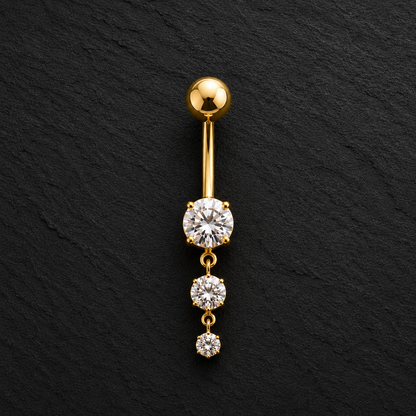 Seraphina Solid Gold Belly Piercing