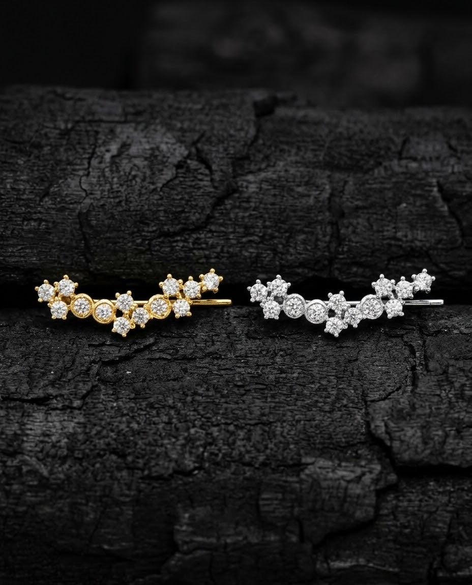 Celeste Vine 18K Solid Gold Earring
