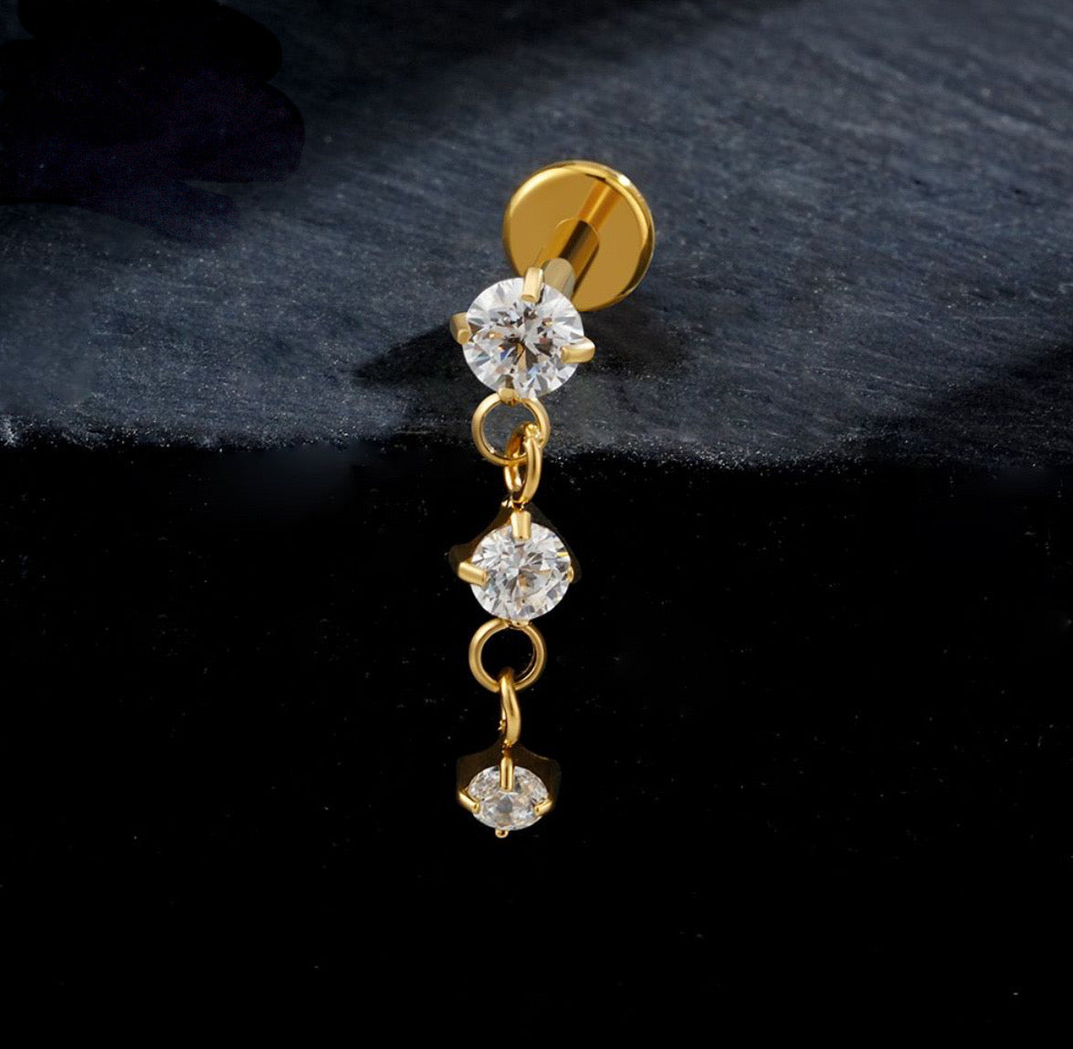 Titanium earring 555
