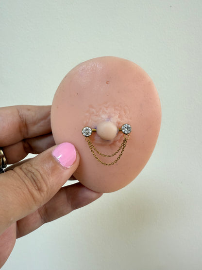 Titanium Nipple Ring 16