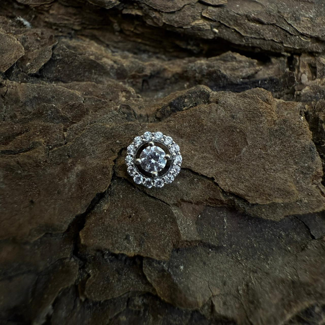 White Gold Lunar Halo Dermal Top