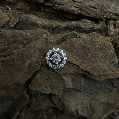 White Gold Lunar Halo Dermal Top