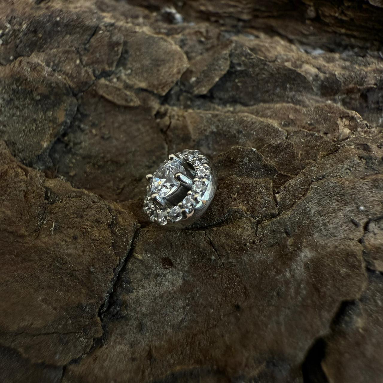 White Gold Lunar Halo Dermal Top