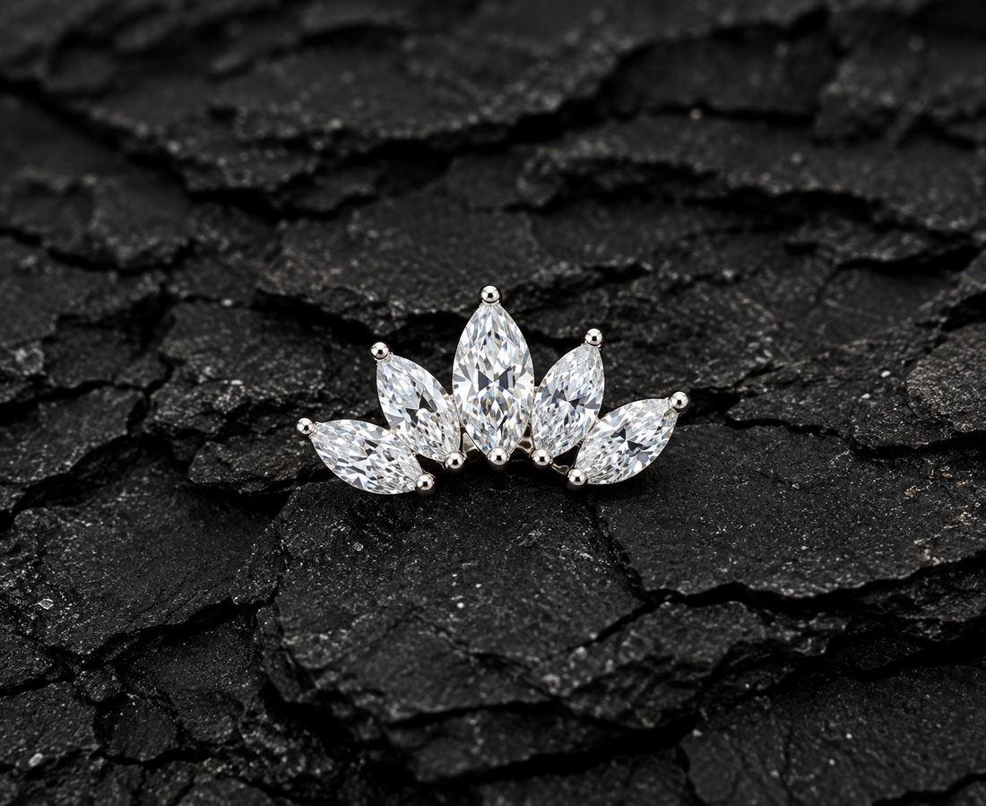 Diamond White Gold Lotus Crown