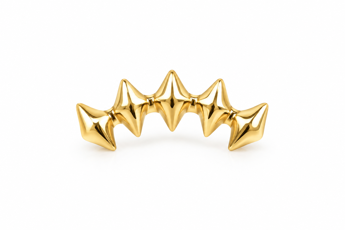Edgy Squares Titanium Earring