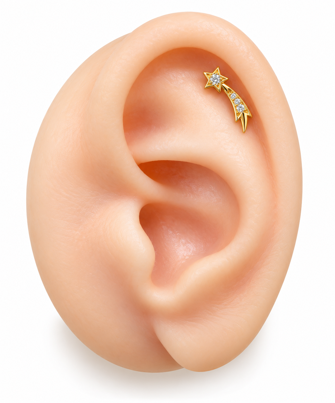 Shooting Star Titanium Earring